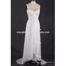 Wholesale Price Spaghetti Straps Casual Chiffon beach wedding dress Patterns plus size party dress
